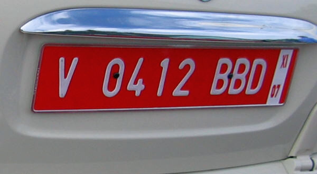 Placas Letras Rojas Permisos temporales para uso de empresas relacionadas con el vehículo ...