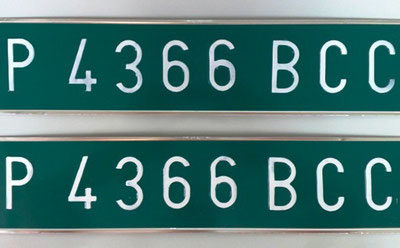 Permiso temporal para particulares (Placa verde)